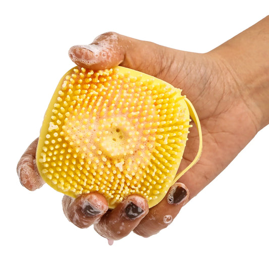 Furry Freak Silicone Multi-Functional Bath Brush – Shampoo Dispenser & Massager for Dogs and Cats - Furry Freak