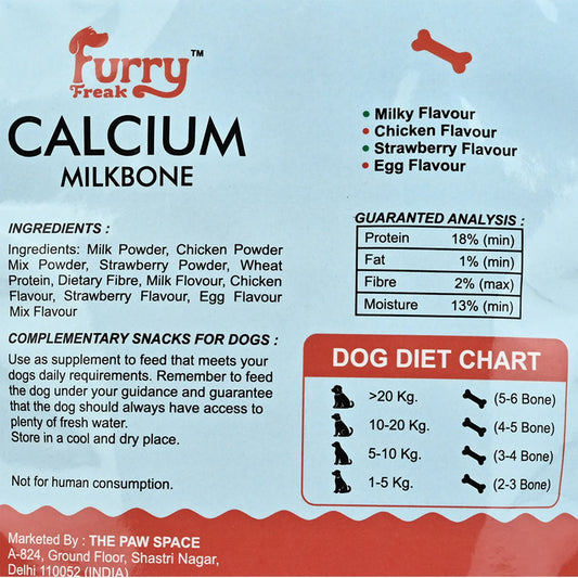 🦴 Furry Freak Calcium Milk Bone – Mix Flavour Dog Treats (95g) - Furry Freak