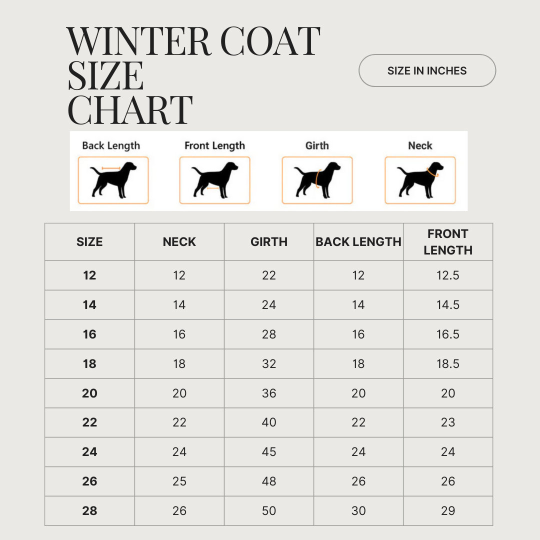 Warm Fleece Winter Dog Coat | Paw-Print Pattern