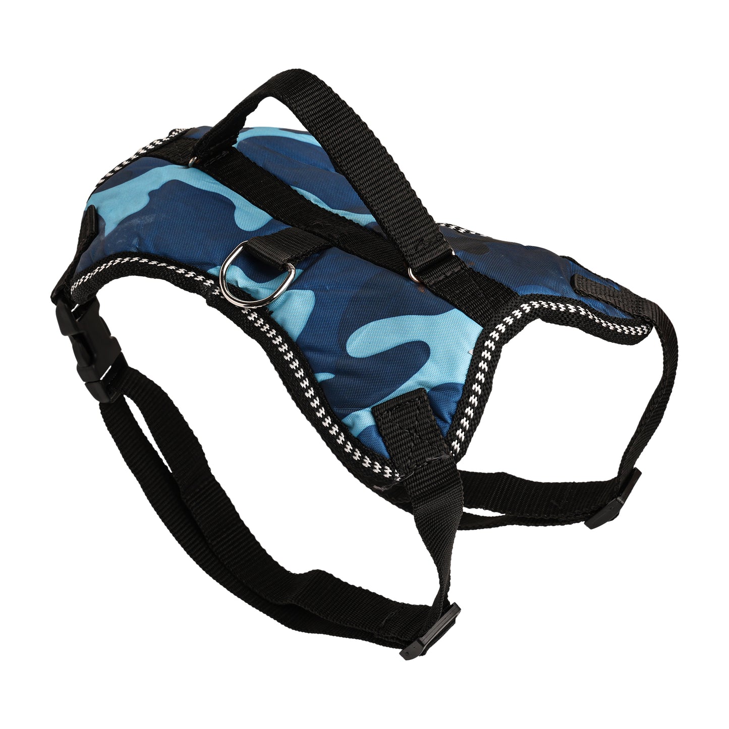 Furry Freak Blue Camo Adjustable Vest Harness for Small and Medium Sized Dogs