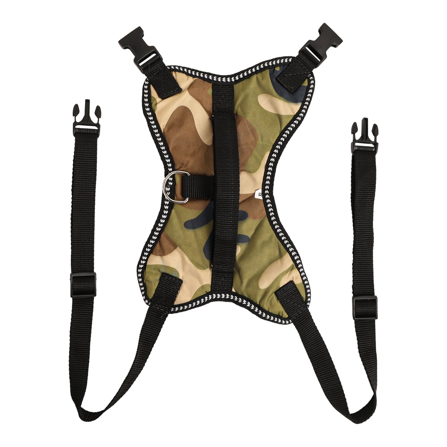 Furry Freak Adjustable Vest Army Camo Harness for Small and Medium Sized Dogs