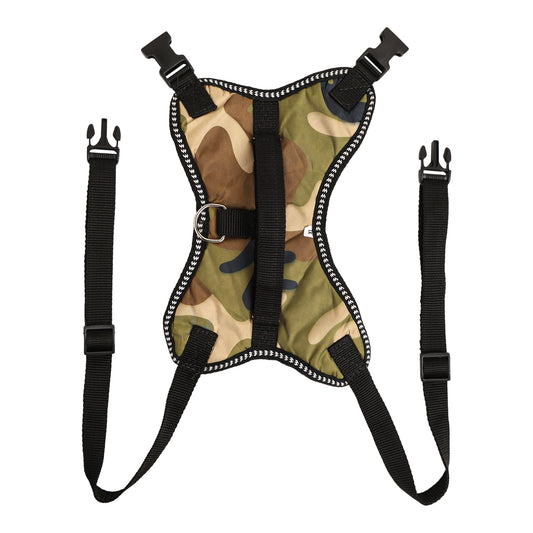 Furry Freak Adjustable Vest Army Camo Harness for Small and Medium Sized Dogs