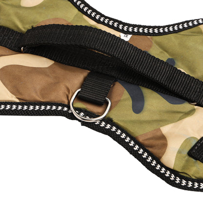 Furry Freak Adjustable Vest Army Camo Harness for Small and Medium Sized Dogs