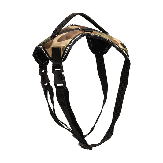 Furry Freak Adjustable Vest Army Camo Harness for Small and Medium Sized Dogs