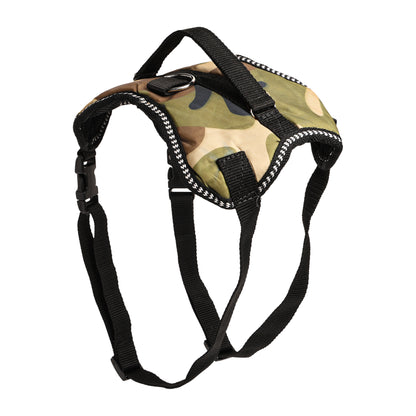 Furry Freak Adjustable Vest Army Camo Harness for Small and Medium Sized Dogs