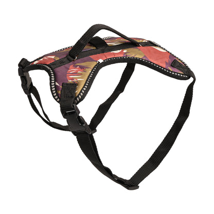 Furry Freak Adjustable Vest Tropical Camo Harness for Small Medium Sized Dogs