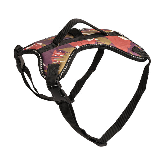 Furry Freak Adjustable Vest Tropical Camo Harness for Small Medium Sized Dogs