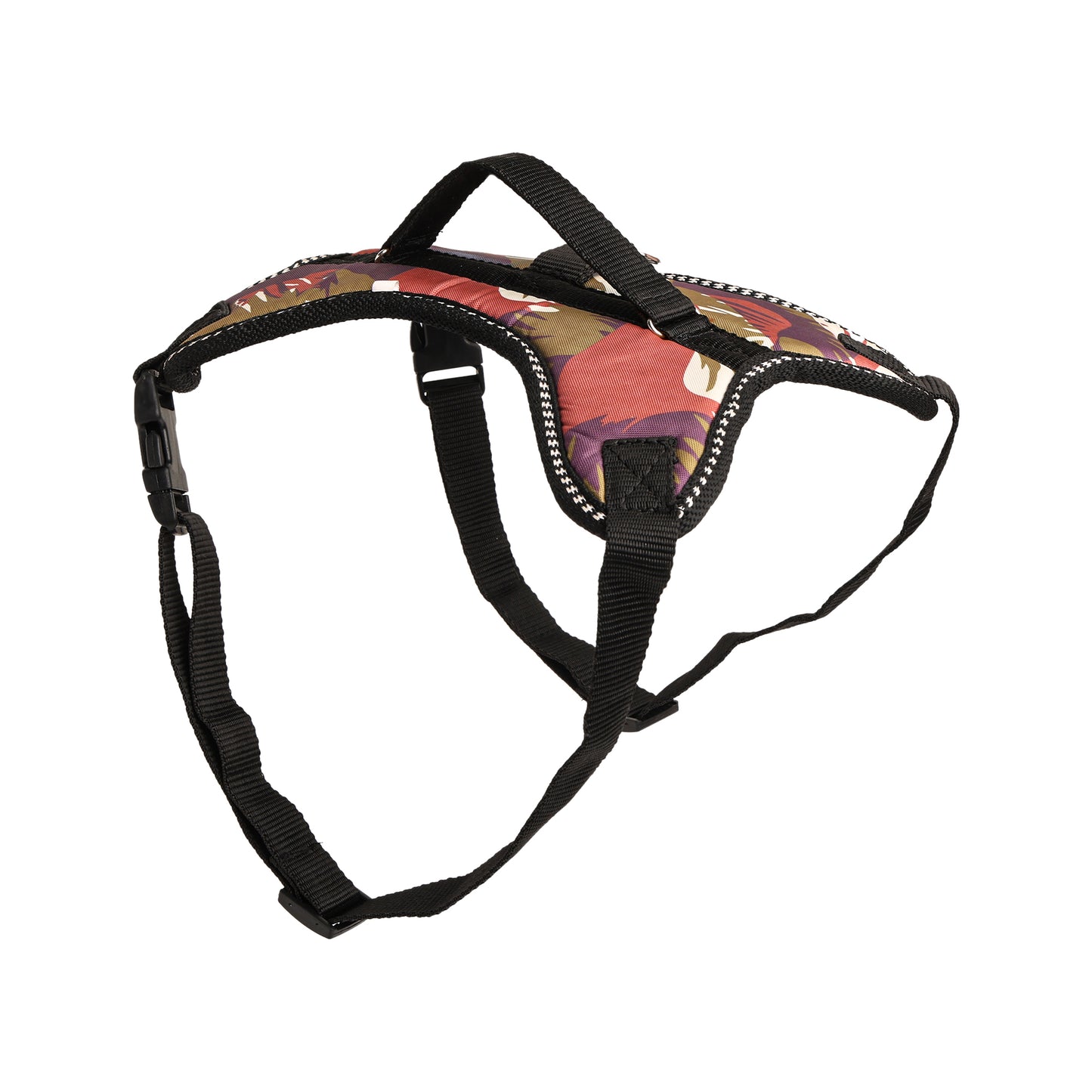 Furry Freak Adjustable Vest Tropical Camo Harness for Small Medium Sized Dogs