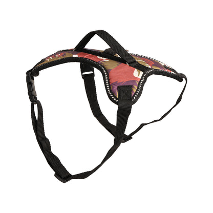 Furry Freak Adjustable Vest Tropical Camo Harness for Small Medium Sized Dogs