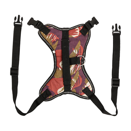 Furry Freak Adjustable Vest Tropical Camo Harness for Small Medium Sized Dogs