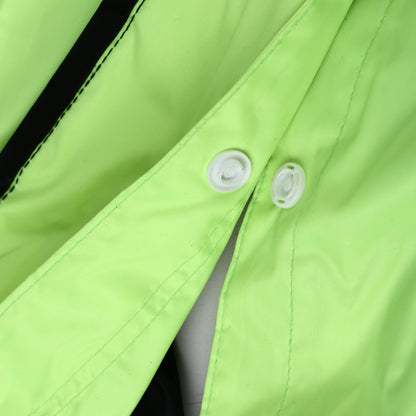 Furry Freak Waterproof Dog Raincoat – Full Body Rain Jumpsuit with 4-Leg Coverage | Ultra High-Visibility Dual-Tone Rain Jacket for all breeds (Neon Lime Green & Black)