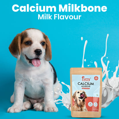 🦴 Furry Freak Calcium Milk Bone – Milky Flavour Dog Treats (95g) - Furry Freak
