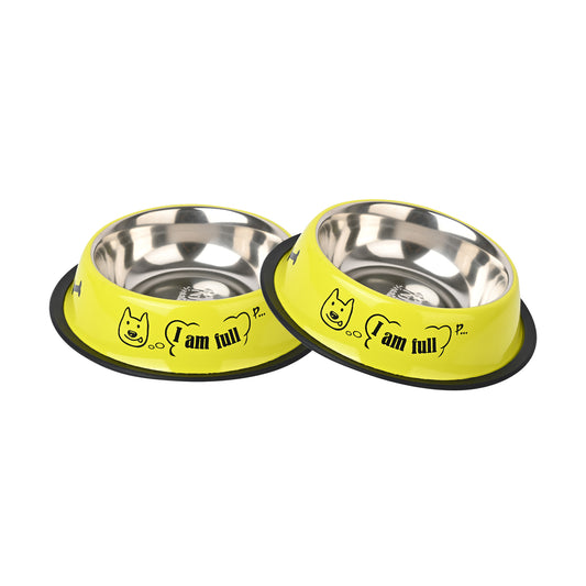 Furry Freak Non-Slip Dog Bowl (Pack of 2)