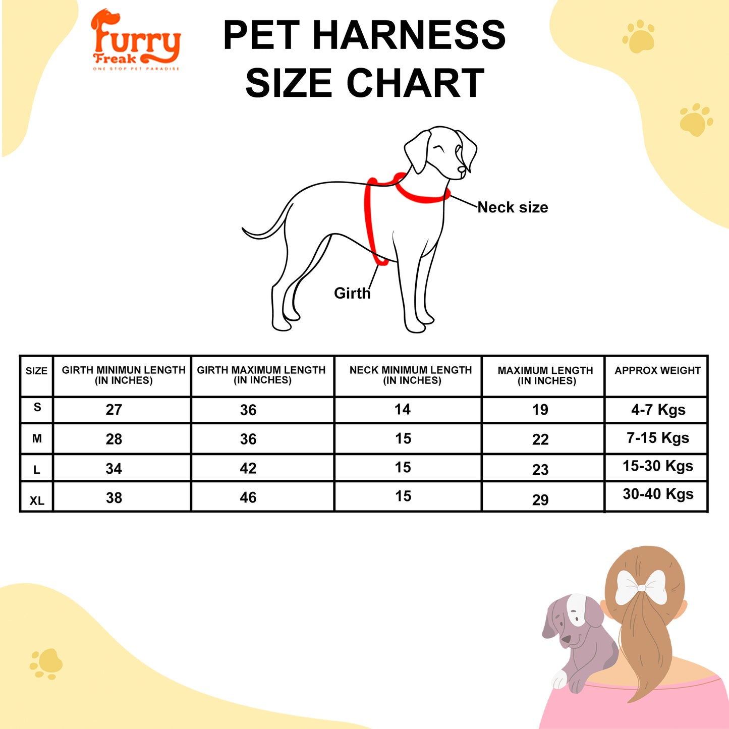 Furry Freak Adjustable No-Pull Dog Harness 🐕