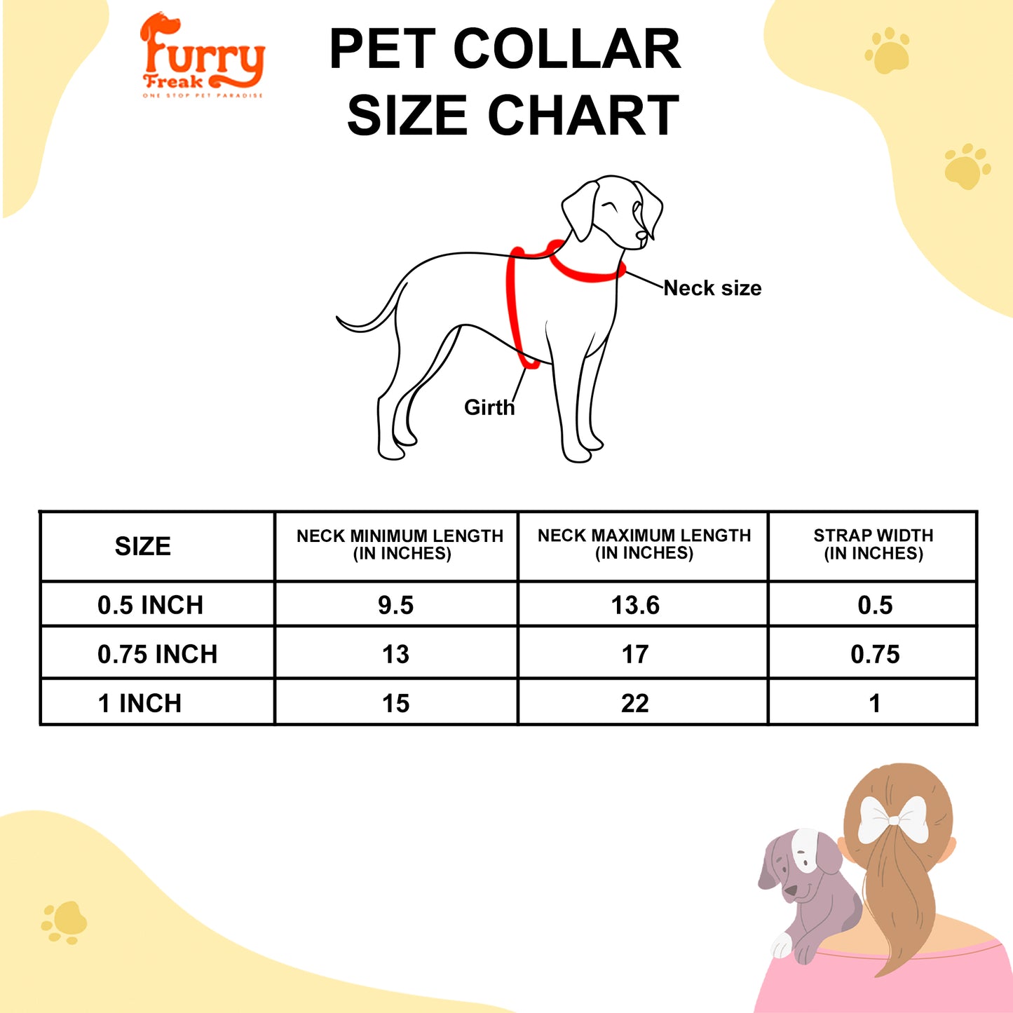 Furry Freak Adjustable Blue Dog Collar – Durable Nylon with Fun Prints 🐕