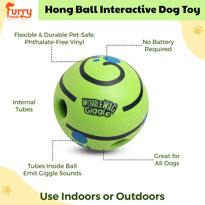 Furry Freak Wobble Wag Interactive Dog Toy – Shake, Wiggle & Giggle Fun for Your Pup!