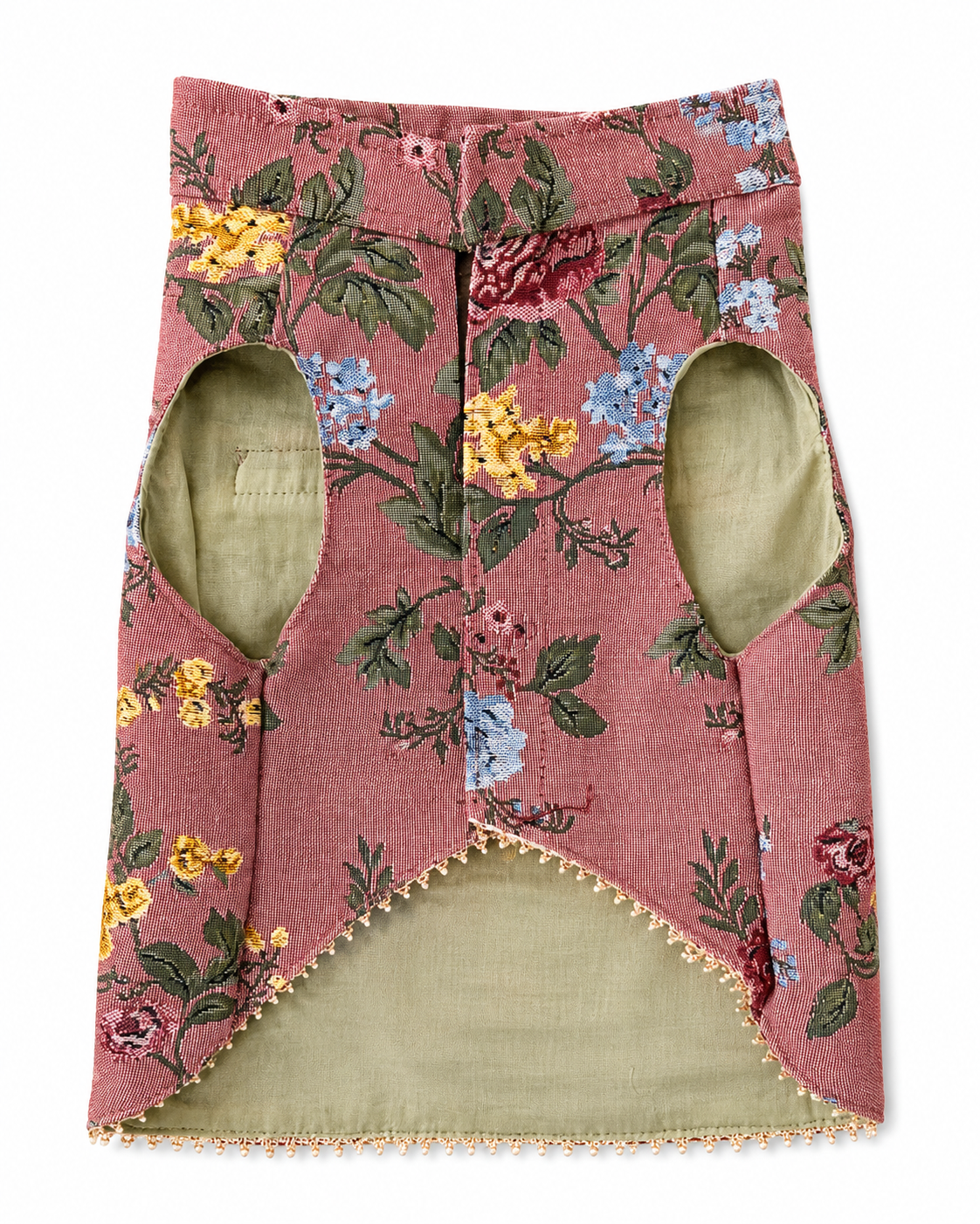Vintage Floral Tapestry Dog Vest | Premium Designer Pet Apparel