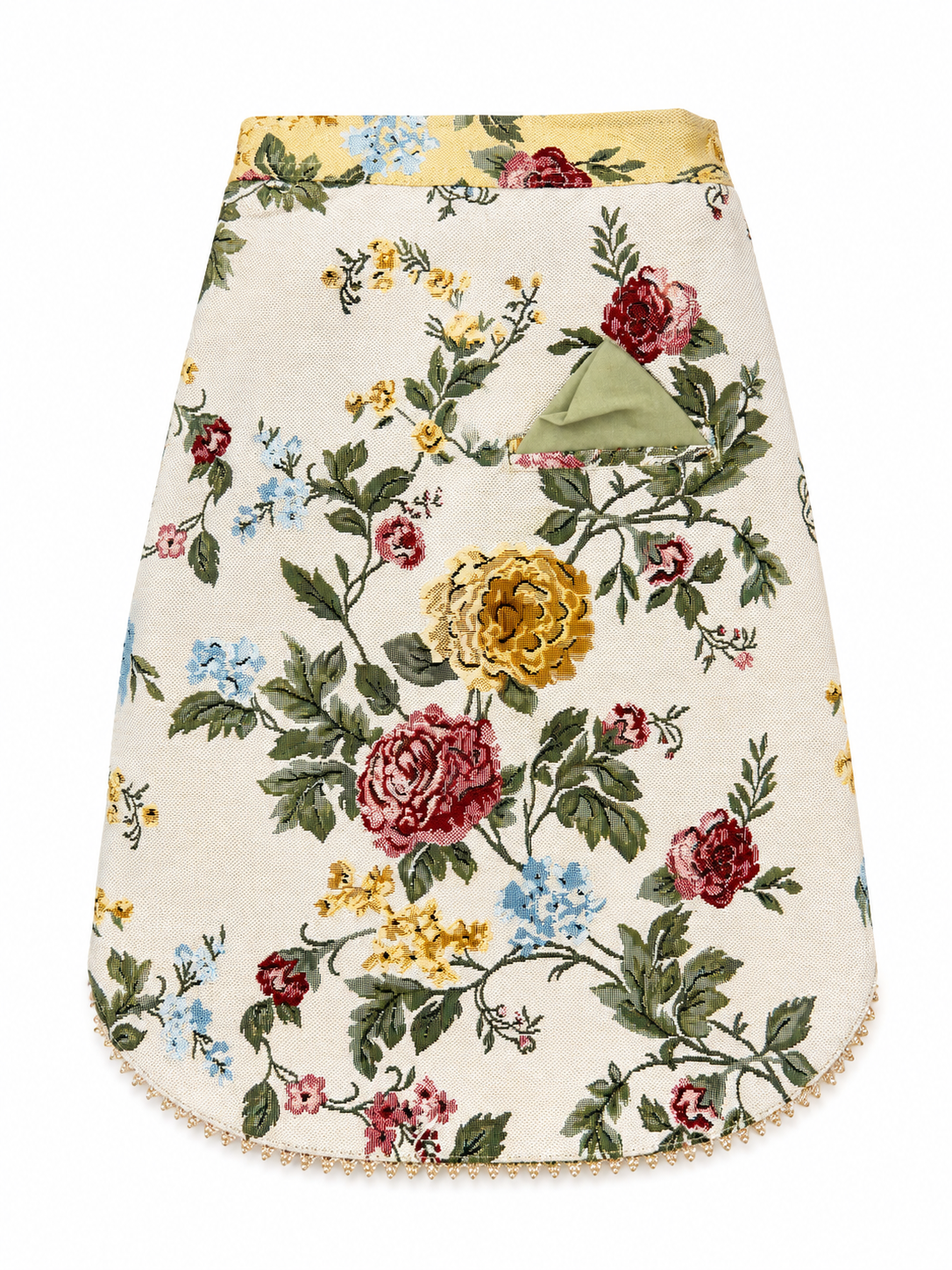 Vintage Floral Tapestry Dog Vest – Cream & Sage | Premium Designer Pet Apparel