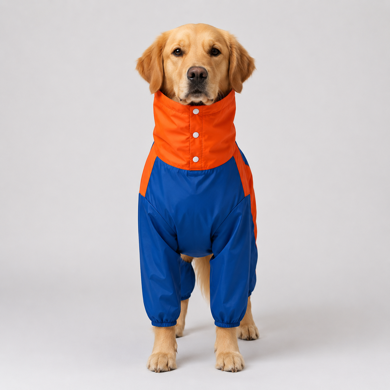 Furry Freak Waterproof Dog Raincoat with Full Body Coverage | Reflective | Windproof | Lightweight | Adjustable | Rain Suit for Medium & Large Dogs
