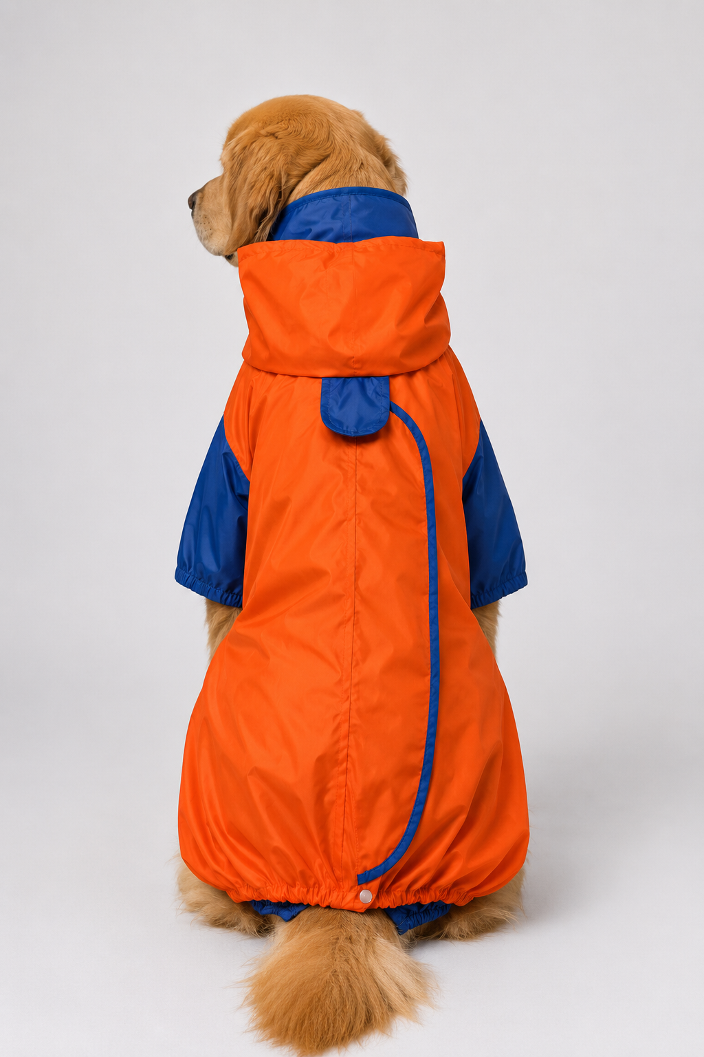 Furry Freak Waterproof Dog Raincoat with Full Body Coverage | Reflective | Windproof | Lightweight | Adjustable | Rain Suit for Medium & Large Dogs