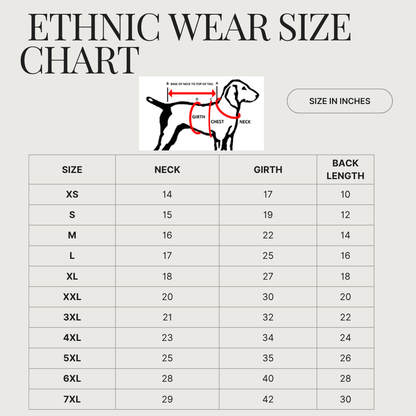 Maroon & Gold Brocade Ethnic Kurta / Sherwani Jacket for Dogs