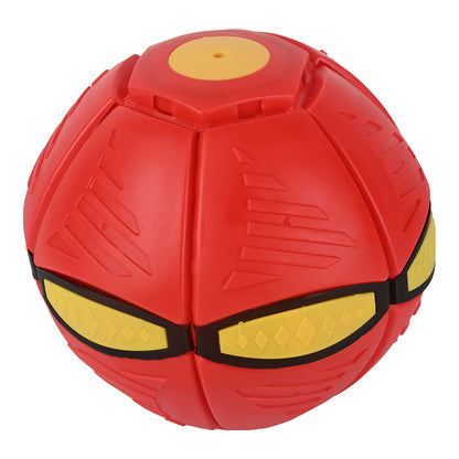 2-in-1 UFO Magic Ball Dog Toy | Interactive Collapsible Soft Flying Disc & Spring Ball for Dogs | Specifically for Small and Medium-Sized Dogs for Outdoor Training, Exercise & Playtime