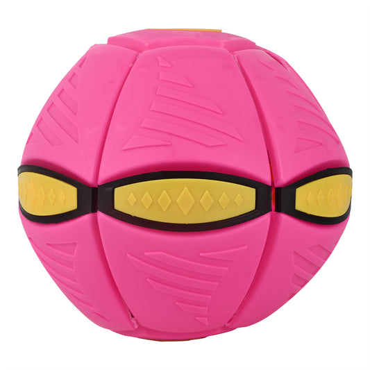 2-in-1 UFO Magic Ball Dog Toy | Interactive Collapsible Soft Flying Disc & Spring Ball for Dogs | Specifically for Small and Medium-Sized Dogs for Outdoor Training, Exercise & Playtime