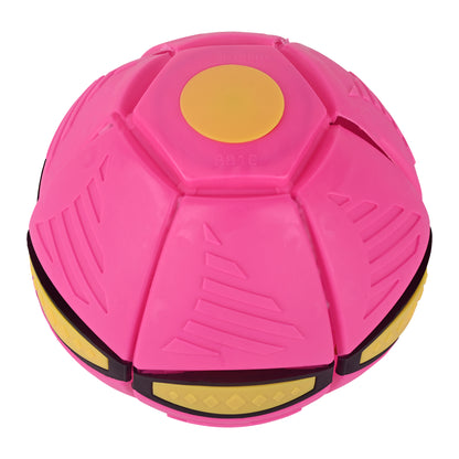 2-in-1 UFO Magic Ball Dog Toy | Interactive Collapsible Soft Flying Disc & Spring Ball for Dogs | Specifically for Small and Medium-Sized Dogs for Outdoor Training, Exercise & Playtime