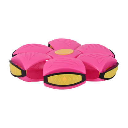 2-in-1 UFO Magic Ball Dog Toy | Interactive Collapsible Soft Flying Disc & Spring Ball for Dogs | Specifically for Small and Medium-Sized Dogs for Outdoor Training, Exercise & Playtime