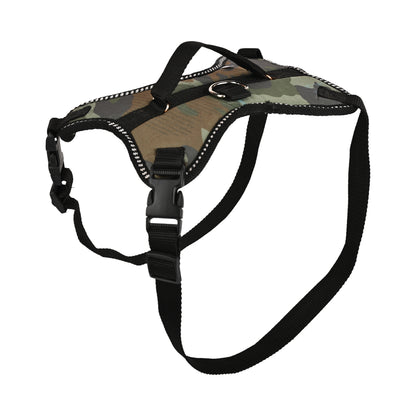 Furry Freak Adjustable Vest Camouflage Dog Harness – Adjustable No-Pull