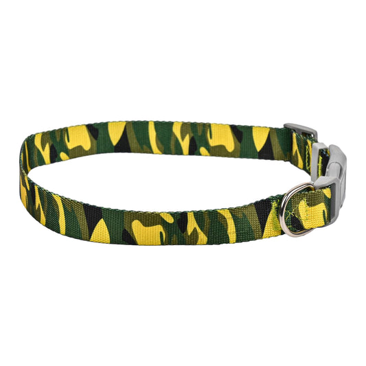 Furry Freak Adjustable Camouflage Dog Collar