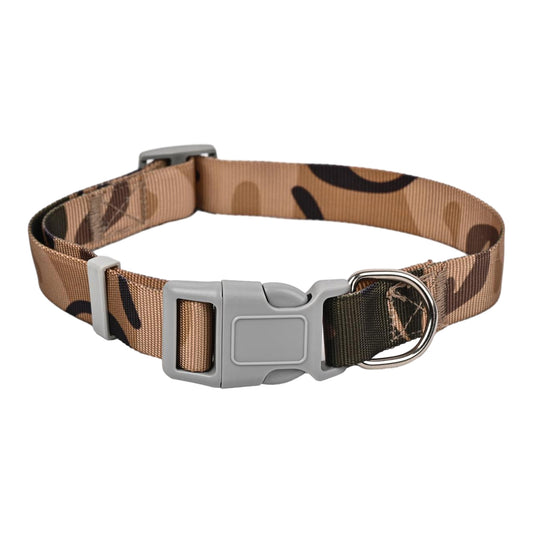 Furry Freak Brown Camo Adjustable Dog Collar – Rugged