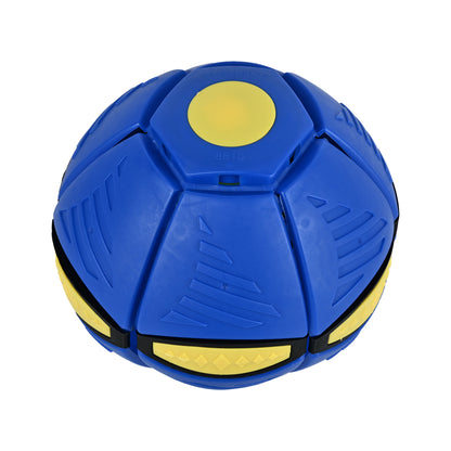 2-in-1 UFO Magic Ball Dog Toy | Interactive Collapsible Soft Flying Disc & Spring Ball for Dogs | Specifically for Small and Medium-Sized Dogs for Outdoor Training, Exercise & Playtime