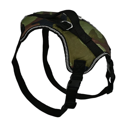 Adjustable No Pull Camouflage Dog Harness – Comfortable, Secure & Stylish for Small to Medium Dogs - Furry Freak