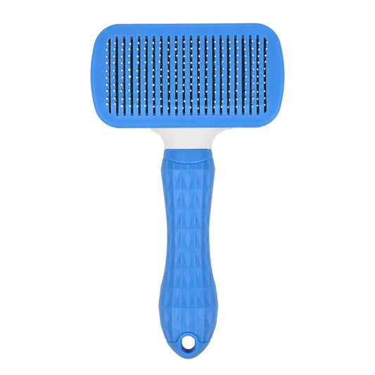 Self-Cleaning Slicker Brush for Dogs & Cats – Easy Grooming Tool for Shedding & Tangles