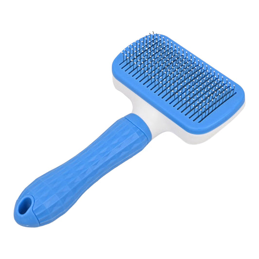 Self-Cleaning Slicker Brush for Dogs & Cats – Easy Grooming Tool for Shedding & Tangles