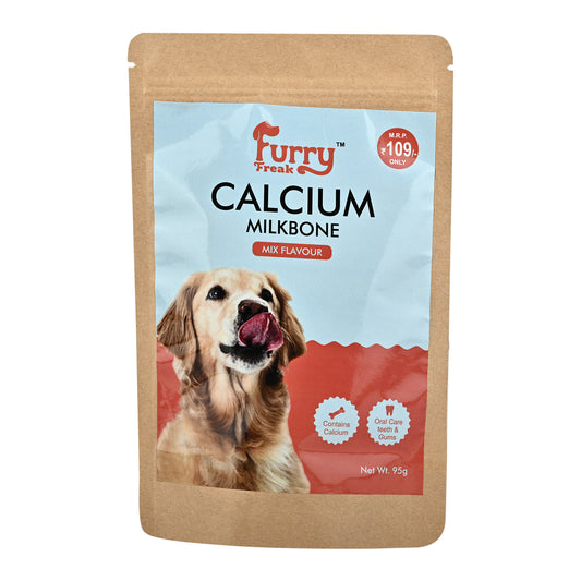 🦴 Furry Freak Calcium Milk Bone – Mix Flavour Dog Treats (95g) - Furry Freak