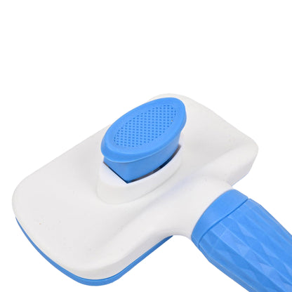Self-Cleaning Slicker Brush for Dogs & Cats – Easy Grooming Tool for Shedding & Tangles