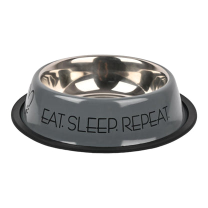 Furry Freak Stainless Steel Anti-Skid Pet Bowl – Stylish Feeding Bowl for Dogs & Cats
