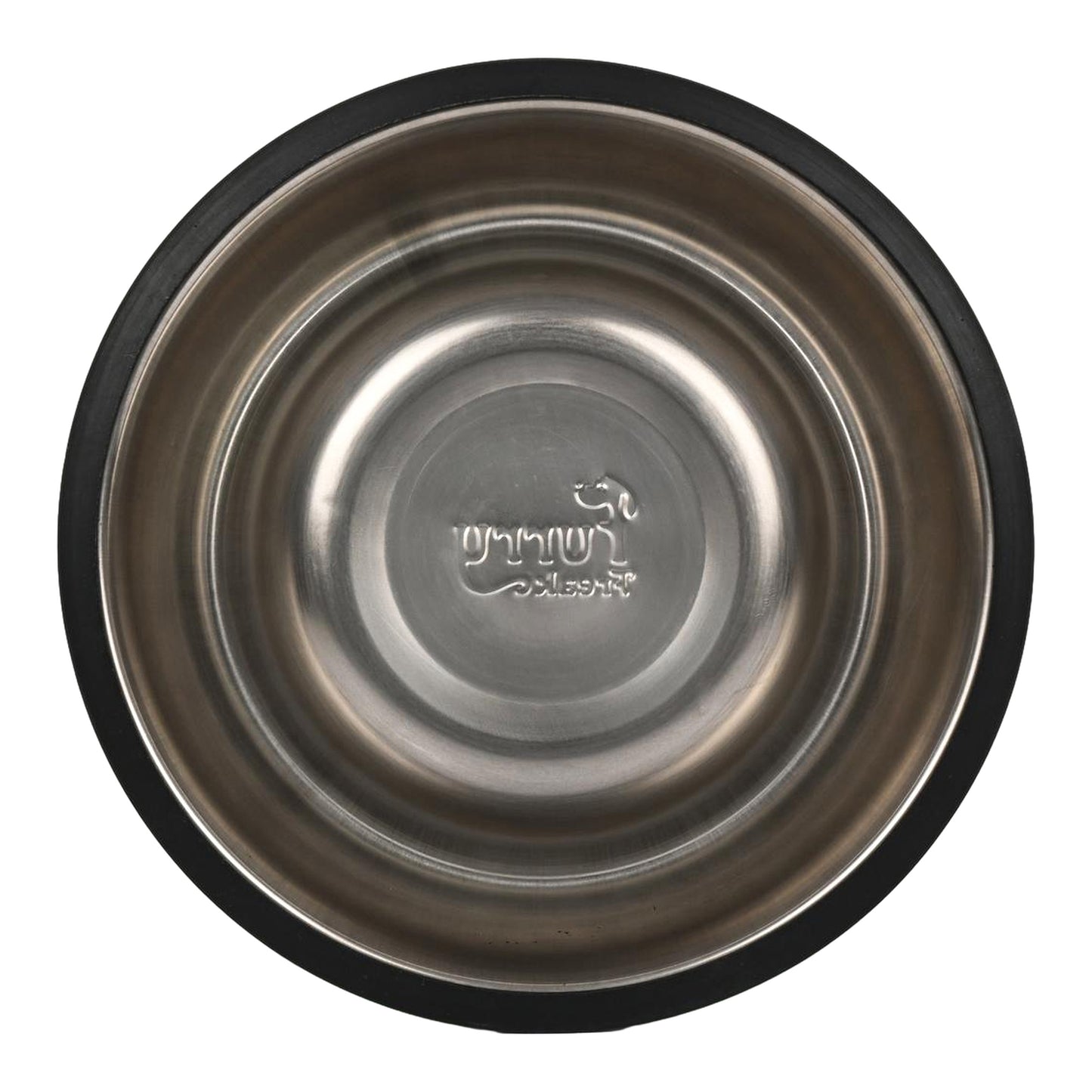 Furry Freak “I Am Empty” Stainless Steel Anti-Skid Dog & Cat Bowl (Pack of 2)