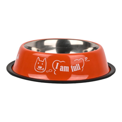 Furry Freak Durable Stainless Steel Dog Bowl with Non-Skid Base – Funny Prints hover