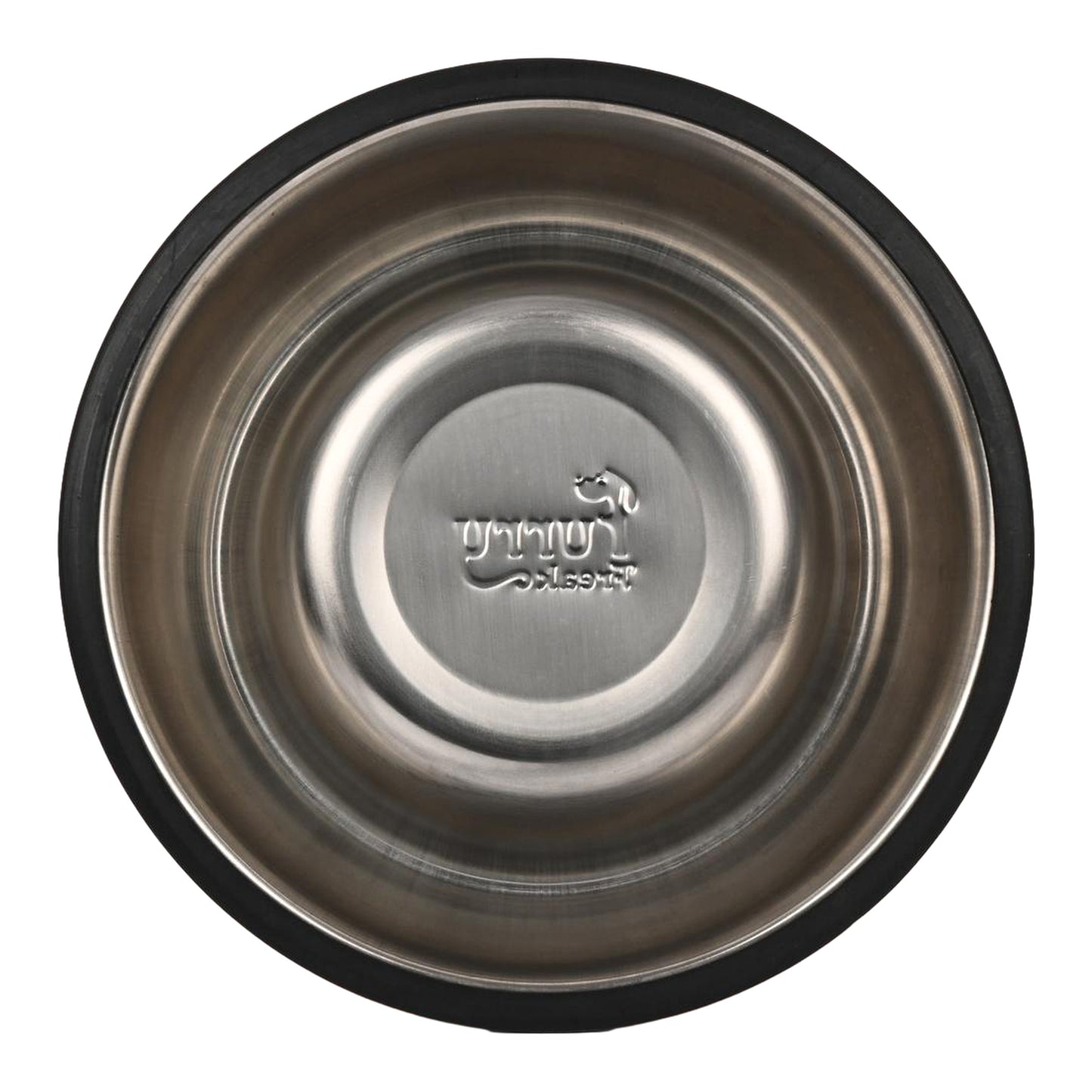 Furry Freak Durable Stainless Steel Dog Bowl with Non-Skid Base – Funny Prints
