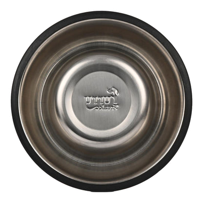 Furry Freak Durable Stainless Steel Dog Bowl with Non-Skid Base – Funny Prints