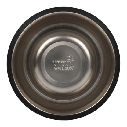 Furry Freak Yellow Stainless Steel Dog & Cat Bowl – Eat. Sleep. Repeat. Design