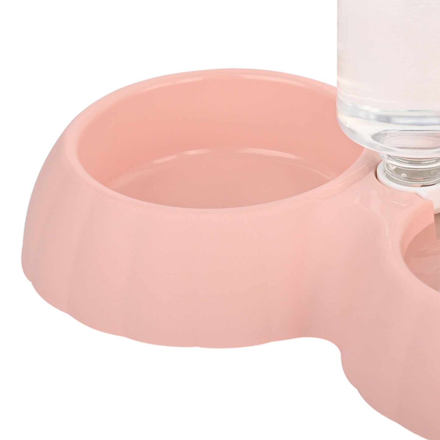 2-in-1 Pet Bowl with Automatic Water Dispenser – Ideal for Cats & Small Dogs (Pink)