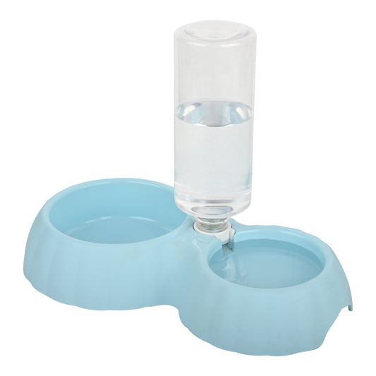 Automatic Pet Feeder & Water Dispenser – 2-in-1 Bowl for Dogs & Cats (Blue)