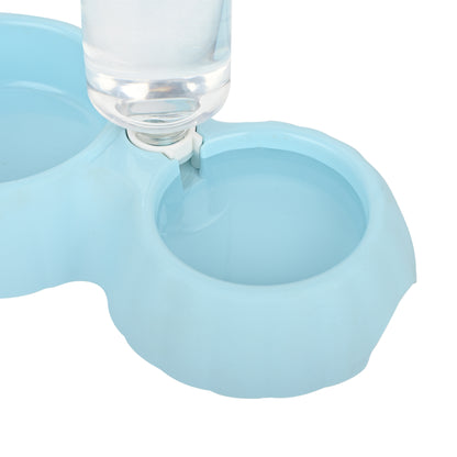 Automatic Pet Feeder & Water Dispenser – 2-in-1 Bowl for Dogs & Cats (Blue)