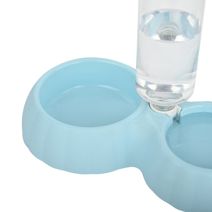 Automatic Pet Feeder & Water Dispenser – 2-in-1 Bowl for Dogs & Cats (Blue)