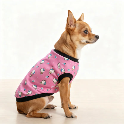 Charming Bows & Bling Pink Dog T-Shirt – Adorable & Cozy Tee for Dogs