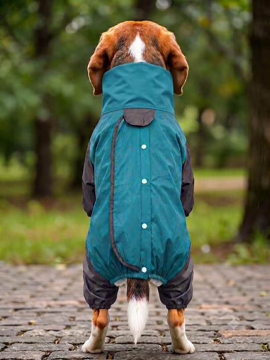 All-Weather Full-Coverage Dog Raincoat & Jumpsuit